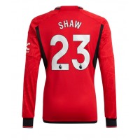 Dres Manchester United Luke Shaw #23 Domáci 2023-24 Dlhy Rukáv